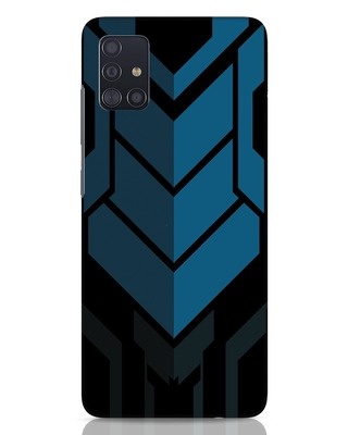 Shop Metal Gear Blue Samsung Galaxy A51 Mobile Cover-Front