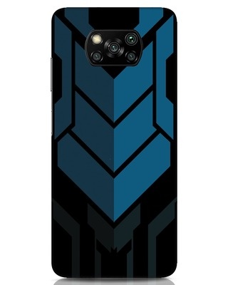Shop Metal Gear Blue Xiaomi Poco x3 Mobile Covers-Front