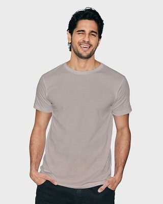 Shop Meteor Grey Half Sleeve T-Shirt-Front