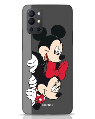 Shop Mickey And Minnie OnePlus 9R Mobile Cover-Front