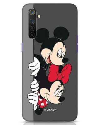 Shop Mickey And Minnie Realme 6 Pro Mobile Cover-Front