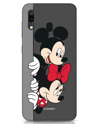 Shop Mickey And Minnie Samsung Galaxy A30 Mobile Cover-Front