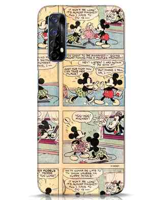 Shop Mickey Comic Realme 7 Mobile Cover (DL)-Front