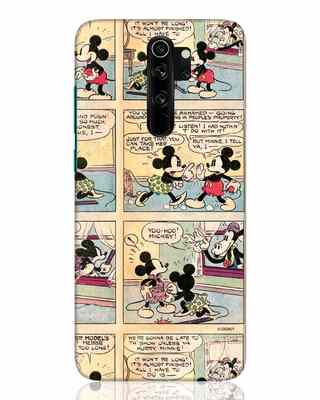 Shop Mickey Comic (DL) Designer Hard Cover for Xiaomi Redmi Note 8 Pro-Front