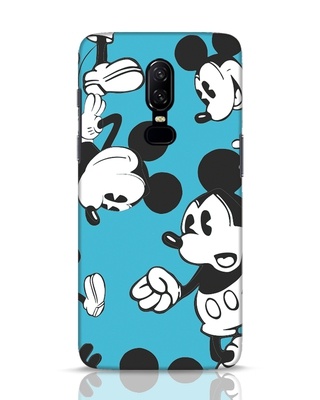 Shop Mickey (DL) Hyperprint Camou OnePlus 6 Mobile Cover-Front