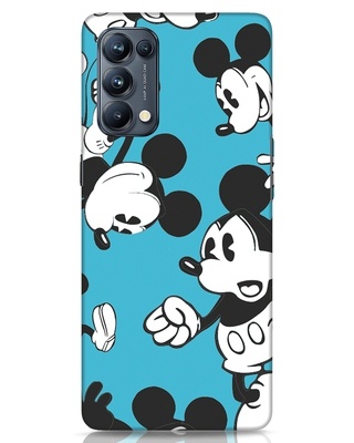 Shop Mickey (DL) Hyperprint Camou Oppo Reno 5 Pro Mobile Cover-Front