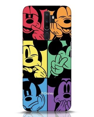 Shop Mickey Face Designer Hard Cover for Oppo A5 2020-Front
