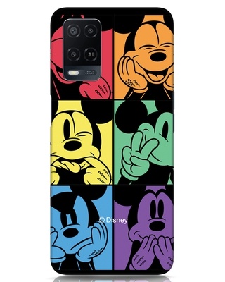 Shop Mickey Face Designer Hard Cover for Oppo A54-Front