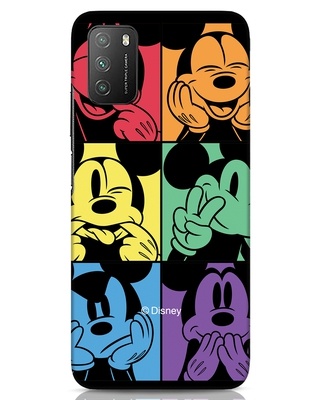 Shop Mickey Face Designer Hard Cover for Xiaomi Poco M3-Front