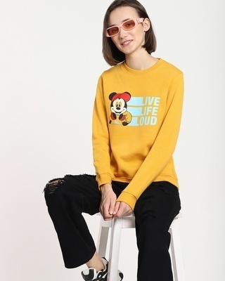 Shop Mickey Loud  Fleece Sweatshirt-Front