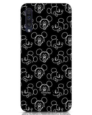 Shop Mickey Silhouette Samsung Galaxy A50 Mobile Cover (DL)-Front