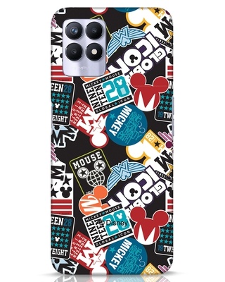 Shop Mickey Ticket Designer Hard Cover for Realme 8i-Front