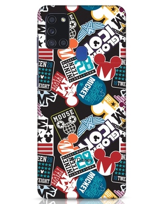Shop Mickey Ticket Designer Hard Cover for Samsung Galaxy A21s-Front
