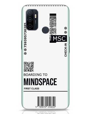 Shop Mindspace Ticket Designer Hard Cover for Oppo A53-Front