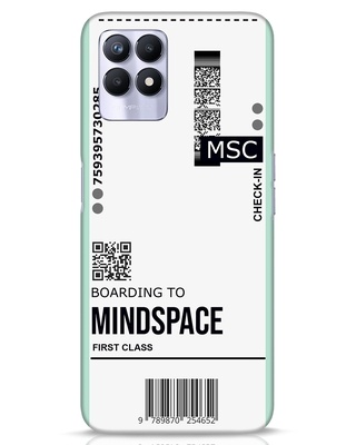 Shop Mindspace Ticket Designer Hard Cover for Realme 8i-Front