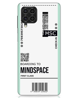Shop Mindspace Ticket Designer Hard Cover for Samsung Galaxy F62-Front