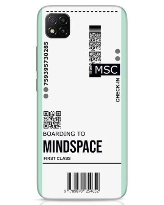 Shop Mindspace Ticket Designer Hard Cover for Xiaomi Poco C3-Front