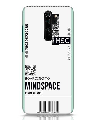 Shop Mindspace Ticket Designer Hard Cover for Xiaomi Redmi Note 8 Pro-Front