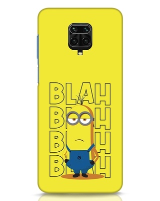 Shop Minion Blah Xiaomi Redmi Note 9 Pro Max r Mobile Cover-Front