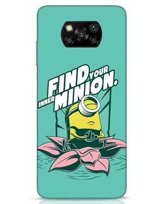 Shop Minion Peace Designer Hard Cover for Xiaomi Poco X3 Pro-Front