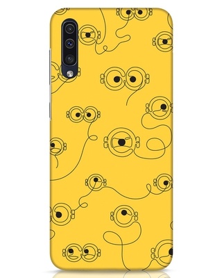 Shop Minion Wires Samsung Galaxy A50 Mobile Cover-Front
