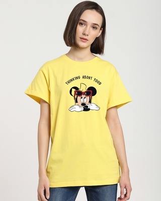 Shop Minnie Food Boyfriend T-Shirt-Front