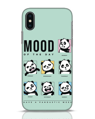Shop Moody Panda Designer Hard Cover for iPhone X-Front