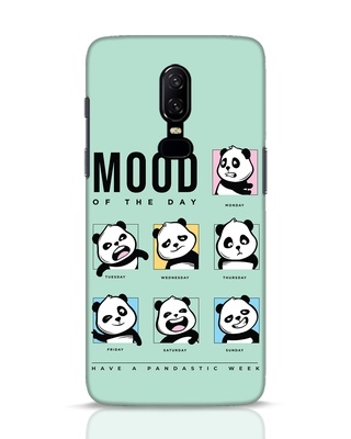 Shop Moody Panda Designer Hard Cover for OnePlus 6-Front