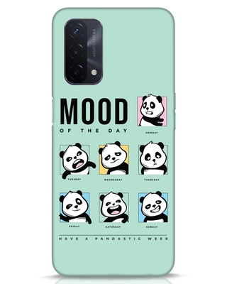 Shop Moody Panda Designer Hard Cover for Oppo A74-Front