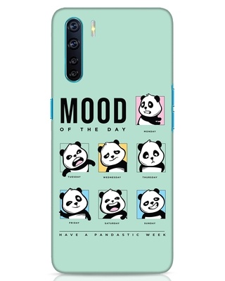 Shop Moody Panda Designer Hard Cover for Oppo F15-Front