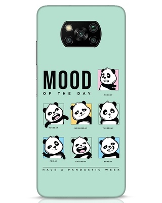 Shop Moody Panda Designer Hard Cover for Xiaomi Poco X3 Pro-Front