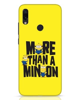 Shop More Than A Minion Xiaomi Redmi Note 7 Pro Mobile Cover-Front