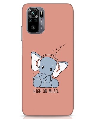 Shop Music Elephant Xiaomi Redmi Note 10 Mobile Cover-Front
