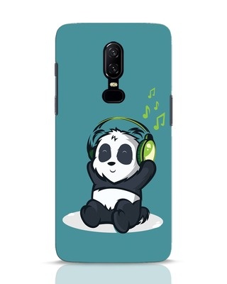 Shop Music Panda OnePlus 6 Mobile Cover-Front