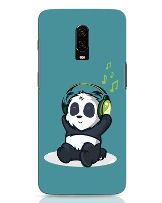 Shop Music Panda OnePlus 6T Mobile Cover-Front