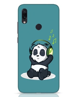 Shop Music Panda Xiaomi Redmi Note 7 Pro Mobile Cover-Front