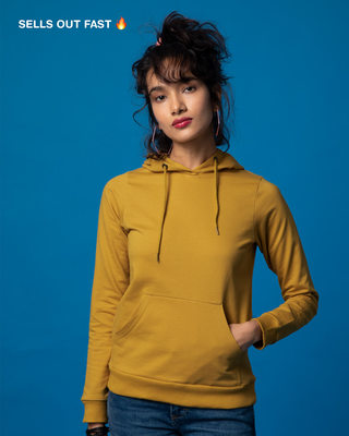 mustard hoodies womens