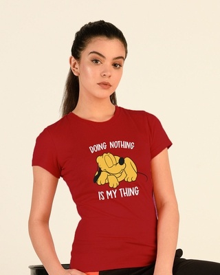 Shop My Thing Half Sleeve T-Shirt (DL) Bold Red-Front