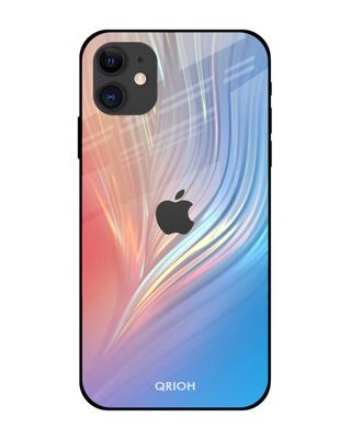 Shop Qrioh iPhone 12 mini Mystic Aurora Glass Case-Front