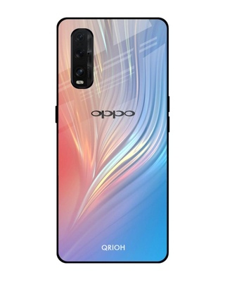 Shop Mystic Aurora Printed Premium Glass Cover for Oppo Find X2 (Shock Proof, Lightweight)-Front