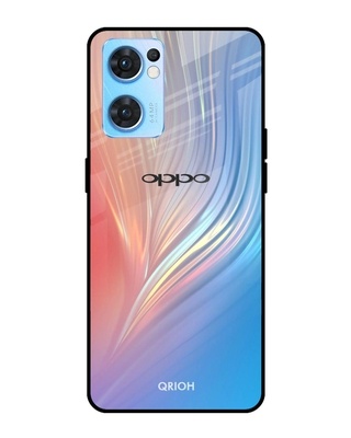 Shop Mystic Aurora Printed Premium Glass Cover for Oppo Reno 7 5G (Shock Proof, Lightweight)-Front