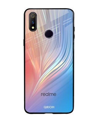 Shop Mystic Aurora Printed Premium Glass Cover for Realme 3 Pro (Shock Proof, Lightweight)-Front