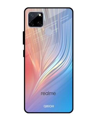 Shop Mystic Aurora Printed Premium Glass Cover for Realme C12 (Shock Proof, Lightweight)-Front