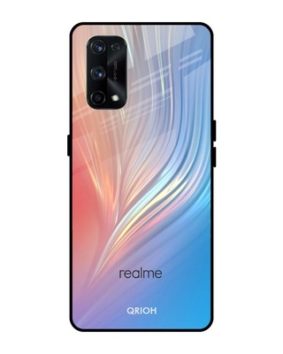 Shop Mystic Aurora Printed Premium Glass Cover for Realme X7 Pro (Shock Proof, Lightweight)-Front