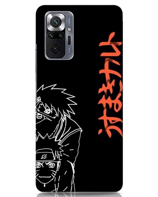 Shop Naruto Kakashi Designer Hard Cover for Xiaomi Redmi Note 10 Pro-Front