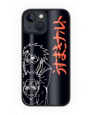 Shop Naruto Kakashi Premium Glass Cover for iPhone 13 mini-Front