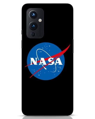 Shop NASA Logo Designer Hard Cover for OnePlus 9-Front