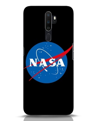 Shop NASA Logo Designer Hard Cover for Oppo A5 2020-Front
