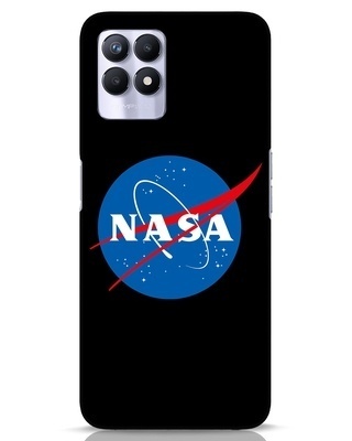 Shop NASA Logo Designer Hard Cover for Realme 8i-Front