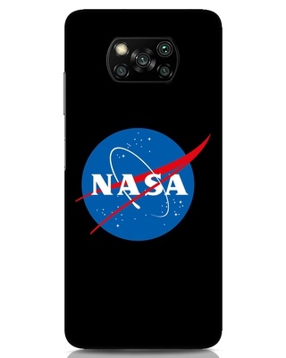 Shop NASA Logo Designer Hard Cover for Xiaomi Poco x3-Front